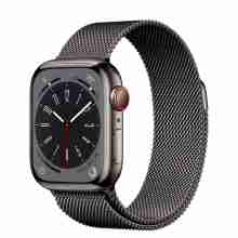 Смарт-годинник Apple Watch Series 8 GPS + Cellular 45mm Graphite S. Steel Case w. Milanese Loop Graphite (MNKW3/MNKX3)