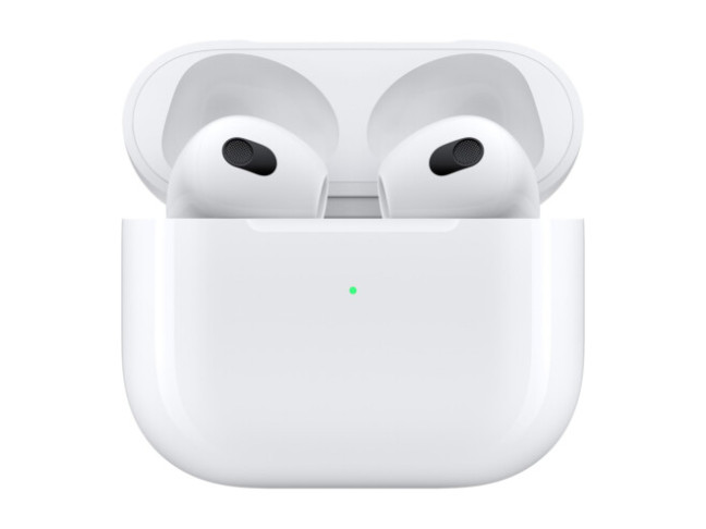 Навушники TWS ("повністю бездротові") Apple AirPods 3rd generation with Lightning Charging Case (MPNY3)