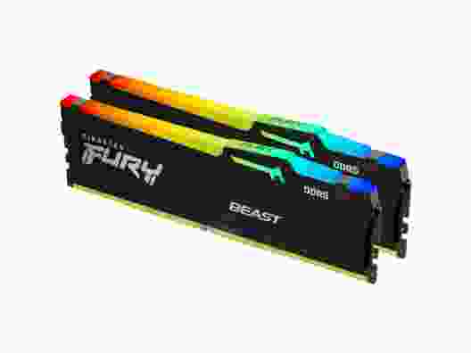 Модуль памяти Kingston FURY 16 GB (2x8GB) DDR5 5600 MHz Beast RGB (KF556C40BBAK2-16)