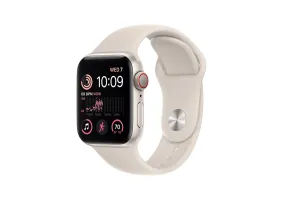 Cмарт-годинник Apple Watch SE 2 GPS + Cellular 40mm Starlight Aluminum Case with Starlight Sport Band (MNPH3)