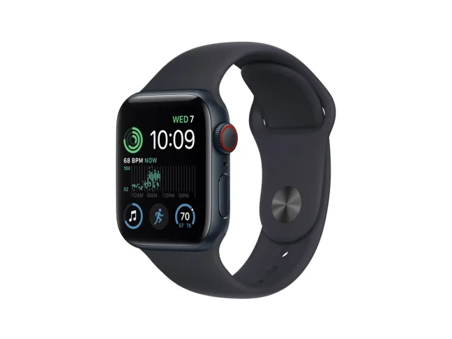 Смарт-годинник Apple Watch SE 2 GPS + Cellular 40mm Midnight Aluminum Case with Midnight Sport Band (MNPL3)