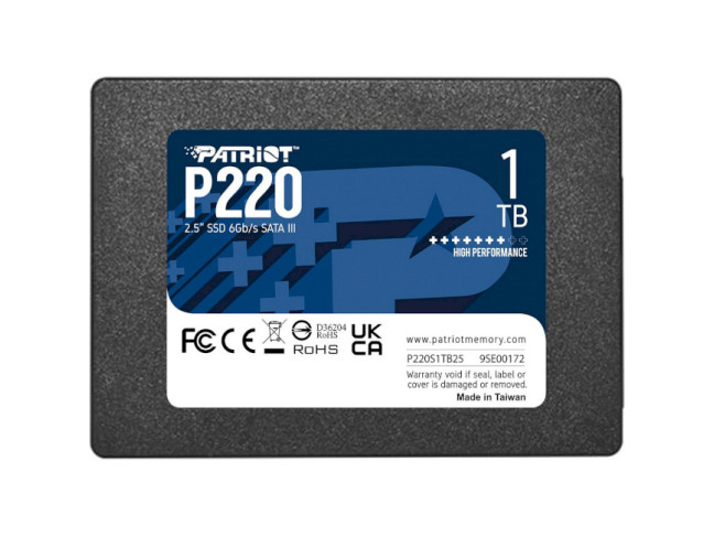 SSD накопичувач Patriot P220 1 TB (P220S1TB25)