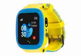 Детские умные часы AmiGo GO004 Splashproof Camera+LED GLORY Blue-Yellow