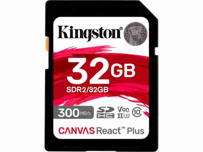 Карта пам'яті Kingston 32 GB SDHC Class 10 UHS-II U3 Canvas React Plus (SDR2/32GB)