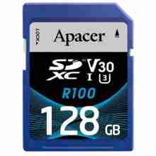 Карта пам'яті Apacer 128 GB SDXC UHS-I U3 V30 R100 (AP128GSDXC10U7-R)