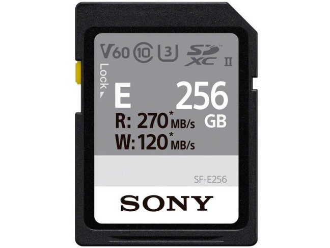 Карта пам'яті Sony 256 GB SDXC UHS-II U3 V60 SFE256.ET4