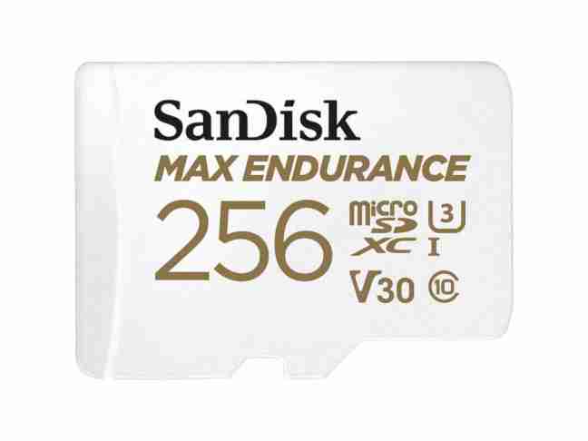 Карта пам'яті SanDisk 256 GB microSDXC Max Endurance UHS-I U3 V30 + SD adapter (SDSQQVR-256G-GN6IA)