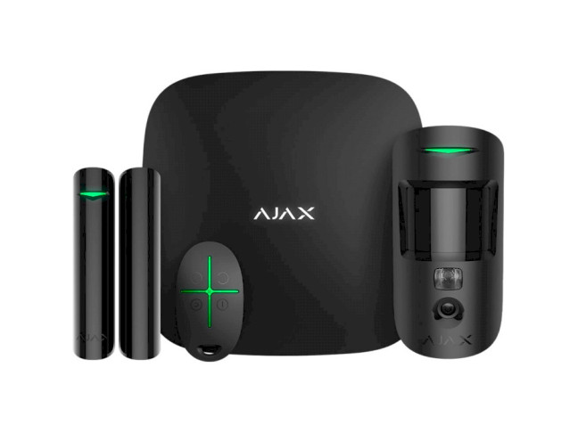 Стартовий комплект системи безпеки Ajax StarterKit Cam Plus Black