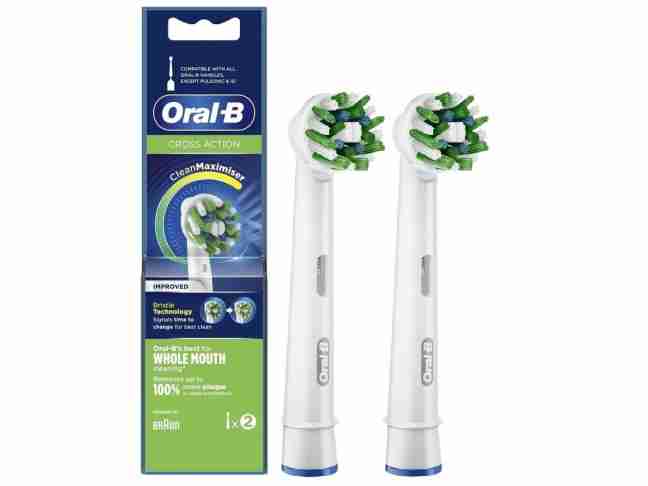 Насадка для электрической зубной щетки ORAL-B EB50RB Cross Action CleanMaximiser 2шт