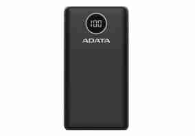 Внешний аккумулятор (Power Bank) ADATA 20000 mAh 20W QC 3.0/PD 3.0 USB-C + USB2.0 чорна (P20000QCDB)