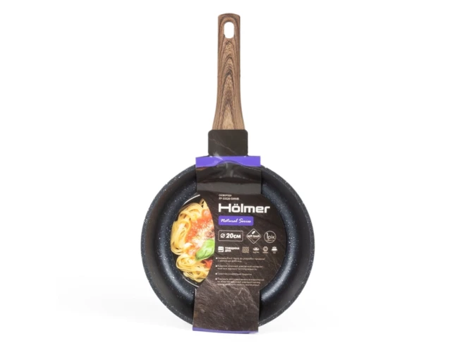 Сковорода універсальна Holmer Natural 20 см без кришки чорна (FP-33520-SWMB)