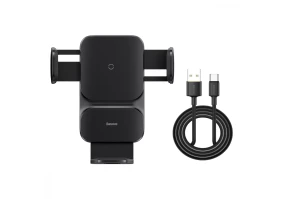 Автомобильный держатель BASEUS Wisdom Auto Alignment Car Mount Wireless Charger QI 15W Air Outlet base (CGZX000001)