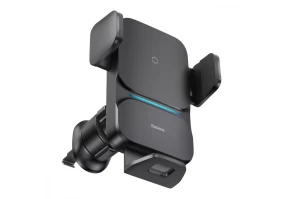 Автомобильный держатель BASEUS Wisdom Auto Alignment Car Mount Wireless Charger QI 15W Air Outlet base (CGZX000001)