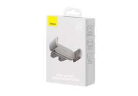 Автомобильный держатель BASEUS Steel Cannon 2 Air Outlet Car Mount Creamy/White (SUGP000002)