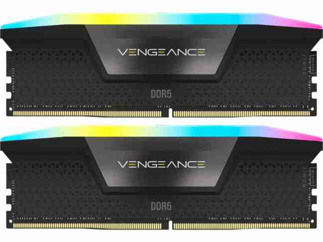 Модуль пам'яті Corsair 32 GB (2x16GB) DDR5 6000 MHz Vengeance RGB Black (CMH32GX5M2D6000C36)