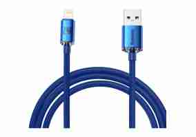 Кабель BASEUS Crystal Shine Series Fast Charging Data Cable USB to Lightning 2m Blue (CAJY000103)