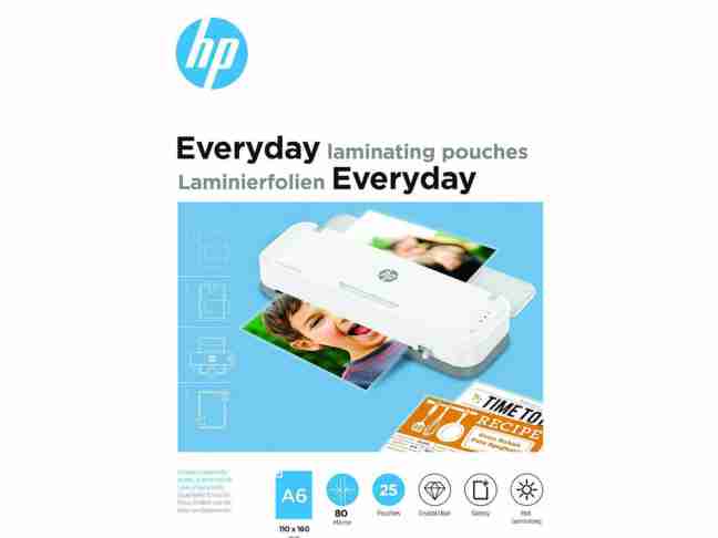 Плівка для ламінування HP Everyday Laminating Pouches A6 (110x160) 80 мкр, 25 шт. (9156)
