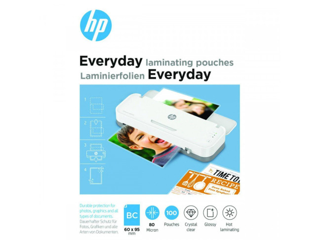 Пленка для ламинирования HP Everyday Laminating Pouches Business Card Size (60х95) 80 mkr, 100 шт. (9157)