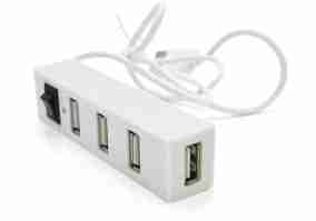 Мультипортовий адаптер Voltronic 4-ports USB2.0 White (YT-HUB4-W/05510)