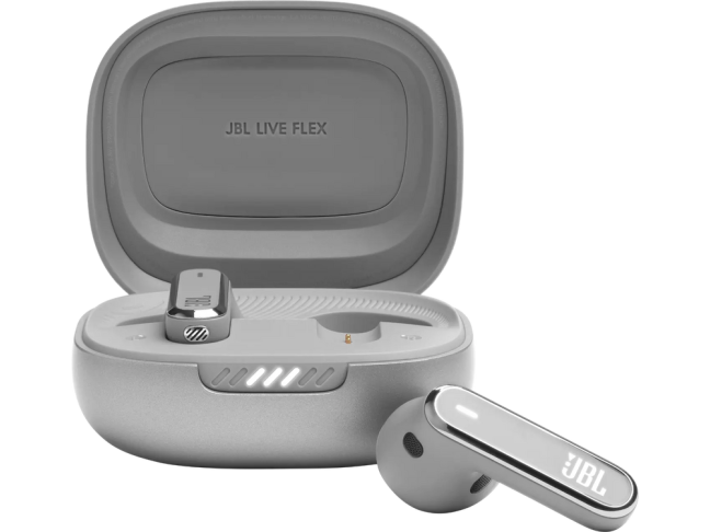 Навушники TWS ("повністю бездротові") JBL Live Flex Silver (jblLIVEFLEXSVR)