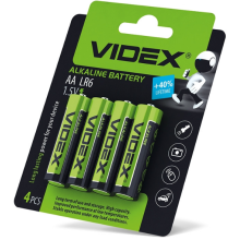 Батарейка Videx AA bat Alkaline 4шт (21163)