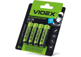 Батарейка Videx AA bat Alkaline 4шт (21163)