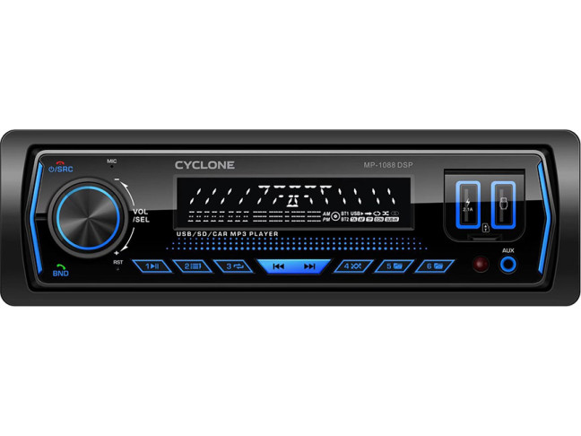 Бездискова MP3-магнітола Cyclone MP-1088 DSP