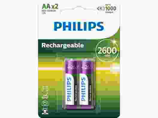 Аккумулятор Philips MultiLife AA 2600mAh 2шт/уп (R6/AA MULTILIFE 2600/B2)