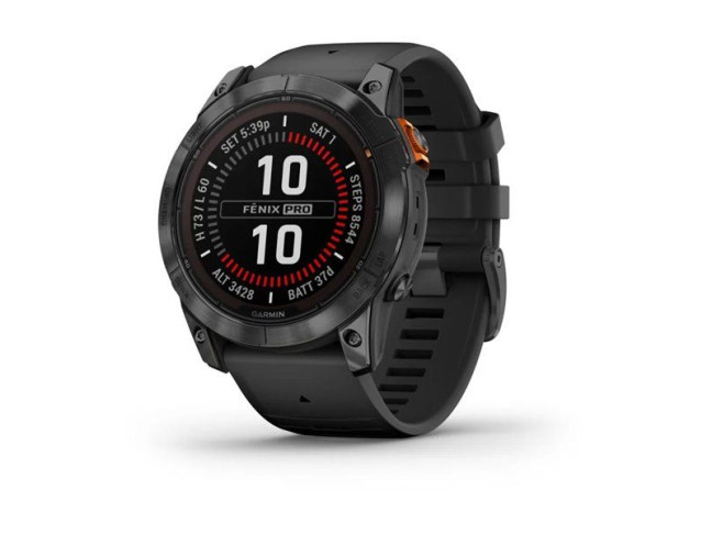 Смарт-годинник Garmin Fenix 7X Pro Solar Slate Gray w. Black Band (010-02778-00/01)