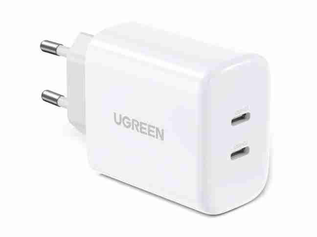 Сетевое зарядное устройство UGREEN CD243 40W 2xUSB-C, PD3.0 Wall Charger White (10343)