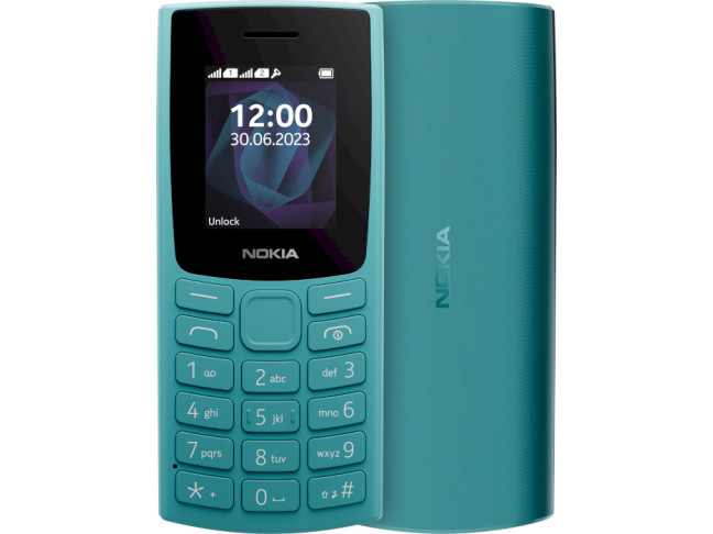 Мобільний телефон Nokia 105 DS 2023 Cyan (1GF019CPG6C01)