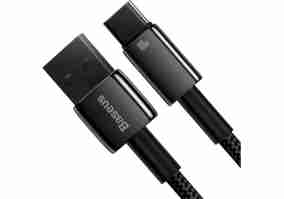 Кабель USB Type-C BASEUS Tungsten Gold Fast Charging Data Cable USB to Type-C 100W 1m Black (CAWJ000001)