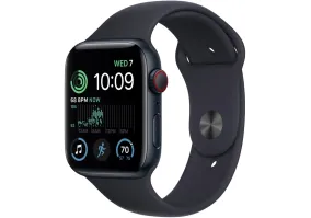 Смарт-часы Apple Watch SE 2 GPS 44mm Midnight Aluminum Case w. Midnight S. Band - M/L (MNTG3)