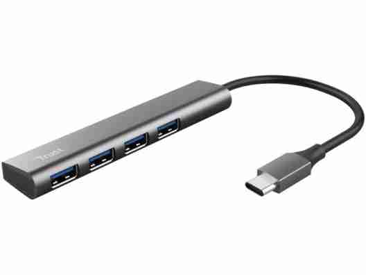 Мультипортовый адаптер Trust Halyx 4-Port USB-C Hub (24948)