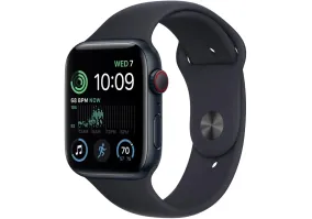 Cмарт-годинник Apple Watch SE 2 GPS 44mm Midnight Aluminum Case w. Midnight S. Band - S/M (MNTF3)