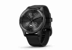 Смарт-часы Garmin Vivomove Trend Slate S. Steel Bezel with Black Case and S. Band (010-02665-00)