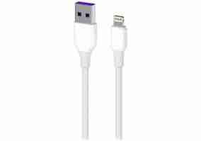 Кабель 2E USB 2.0 AM to Lightning 1.0m Glow white 2e (2e-CCAL-WH)