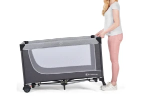 Кровать-манеж KinderKraft Leody Grey (KCLEOD00GRY0000)