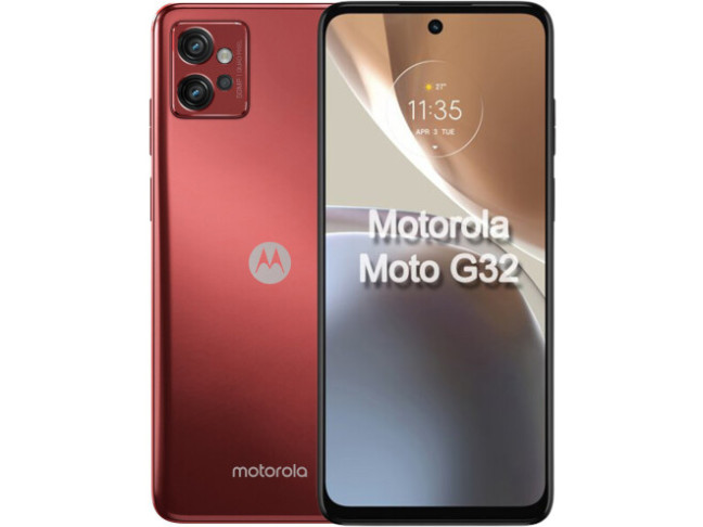 Смартфон Motorola G32 8/256GB Satin Maroon (PAUU0052)