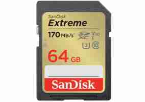 Карта пам'яті SanDisk 64 GB SDXC UHS-I U3 V30 Extreme (SDSDXV2-064G-GNCIN)