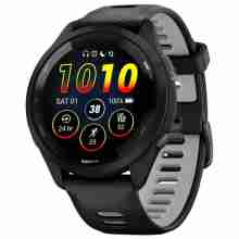 Смарт-годинник Garmin Forerunner 265 Black Bezel and Case w. Black/Powder Gray Silicone Band (010-02810-50)