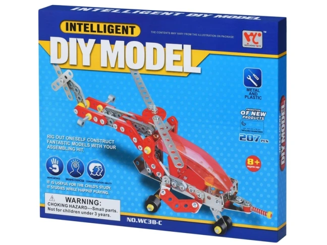 Конструктор металлический  Same Toy Inteligent Diy Model Самолет 207 эл. (WC38CUt)