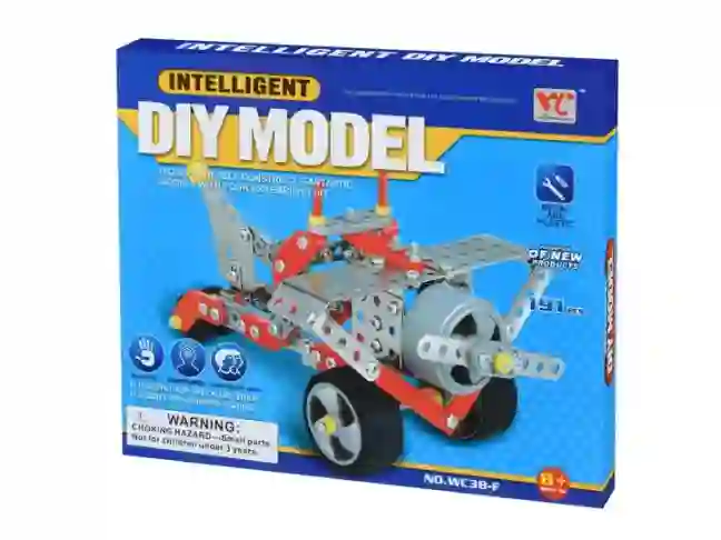 Конструктор металевий  Same Toy Inteligent Diy Model Літак 191 ел. (WC38FUt)