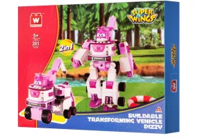 Конструктор Super Wings Small Blocks 2-in-1 Buildable Transforming Vehicle Dizzy (EU385006)