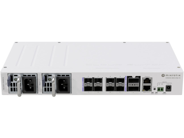 Коммутатор управляемый уровня 3 MikroTik CRS510-8XS-2XQ-IN