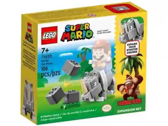 Конструктор Lego Super Mario Носорог Рамби. Дополнительный набор (71420)