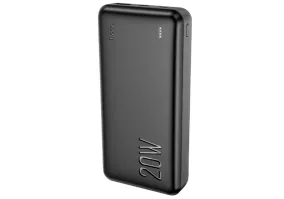 Внешний аккумулятор (павер-банк) Hoco Type-C PD 20W+Quick Charge 3.0 20000 mAh J87A Black