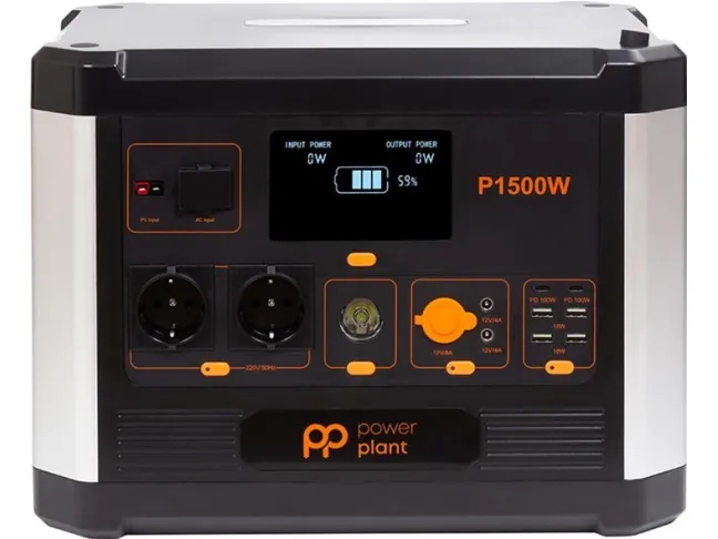 Зарядна станція PowerPlant P1500W 1536Wh, 426667mAh, 1500W (PB930739)