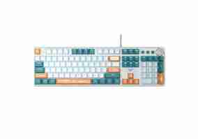 Клавиатура Aula Wind F2088 PRO Plus 9 Orange Keys KRGD Blue USB UA White/Blue (6948391234908)