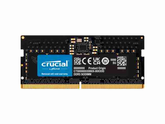 Память для ноутбуков Crucial 8 GB SO-DIMM DDR5 4800 MHz (CT8G48C40S5)